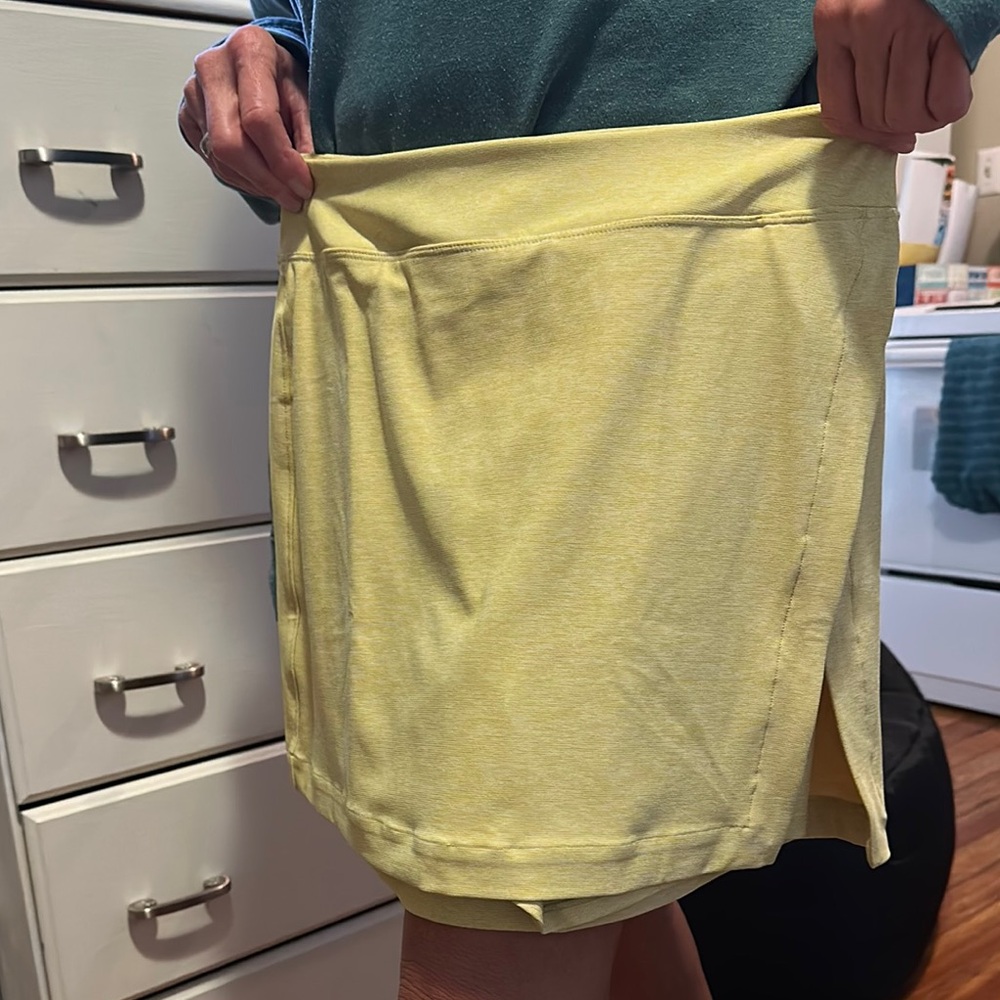Outdoor Voices Yellow Mini Skirt